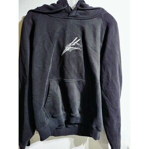 ILLVZN Hoodie Men’s Size Small Black Embroidered Heavyweight